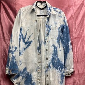 Jean tie-dye jacket